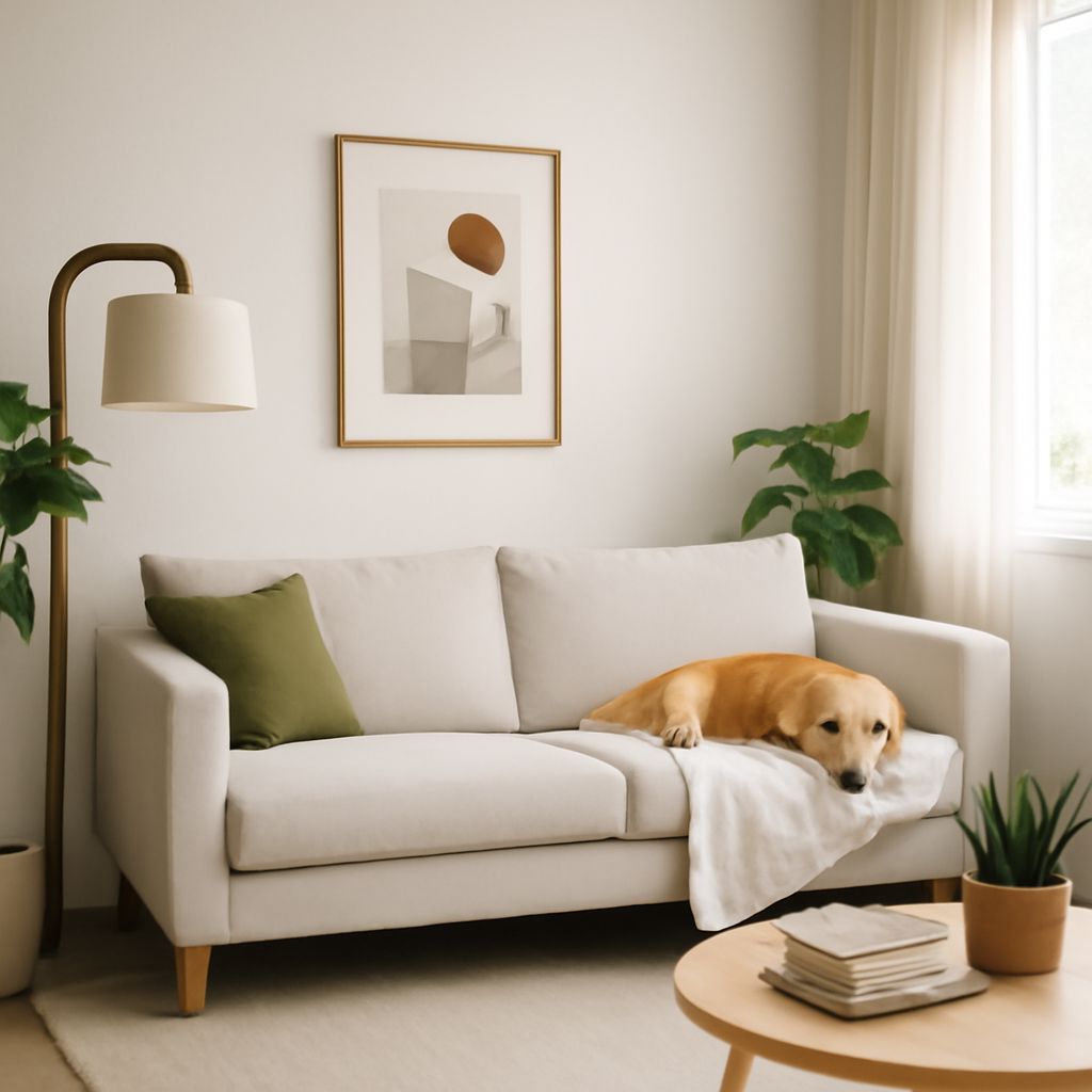 Cheiro de pet no sofá: por que aromatizador falha e a extração profunda resolve de verdade